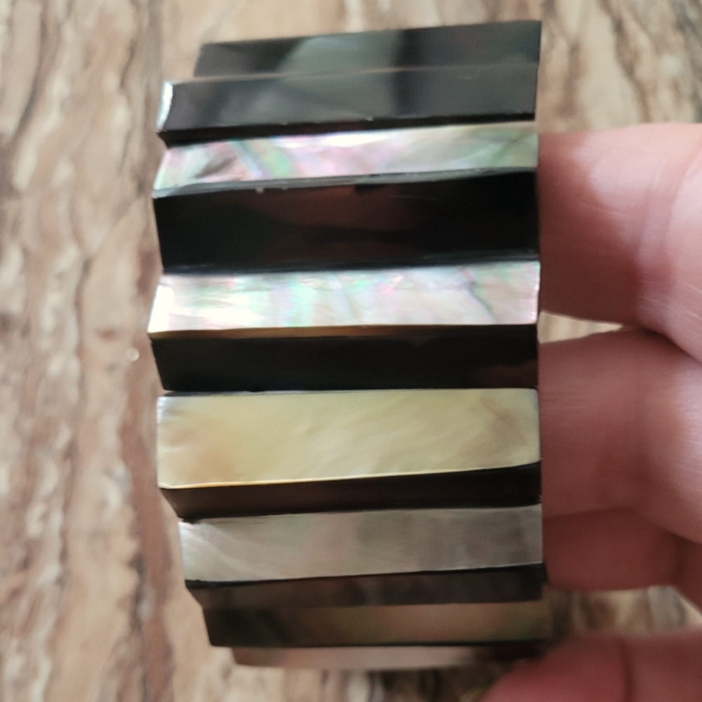 Chunky Mother Of Pearl Bracelet